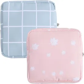 2PCS Mini Makeup Bag,Cute Pocket Cosmetic Bag,Portable Small Make Up Bags for Women,Travel Cosmetic Bag Small Makeup Pouch,Mini storage bag for Sanitary pad,coin,lipstick,jewelry