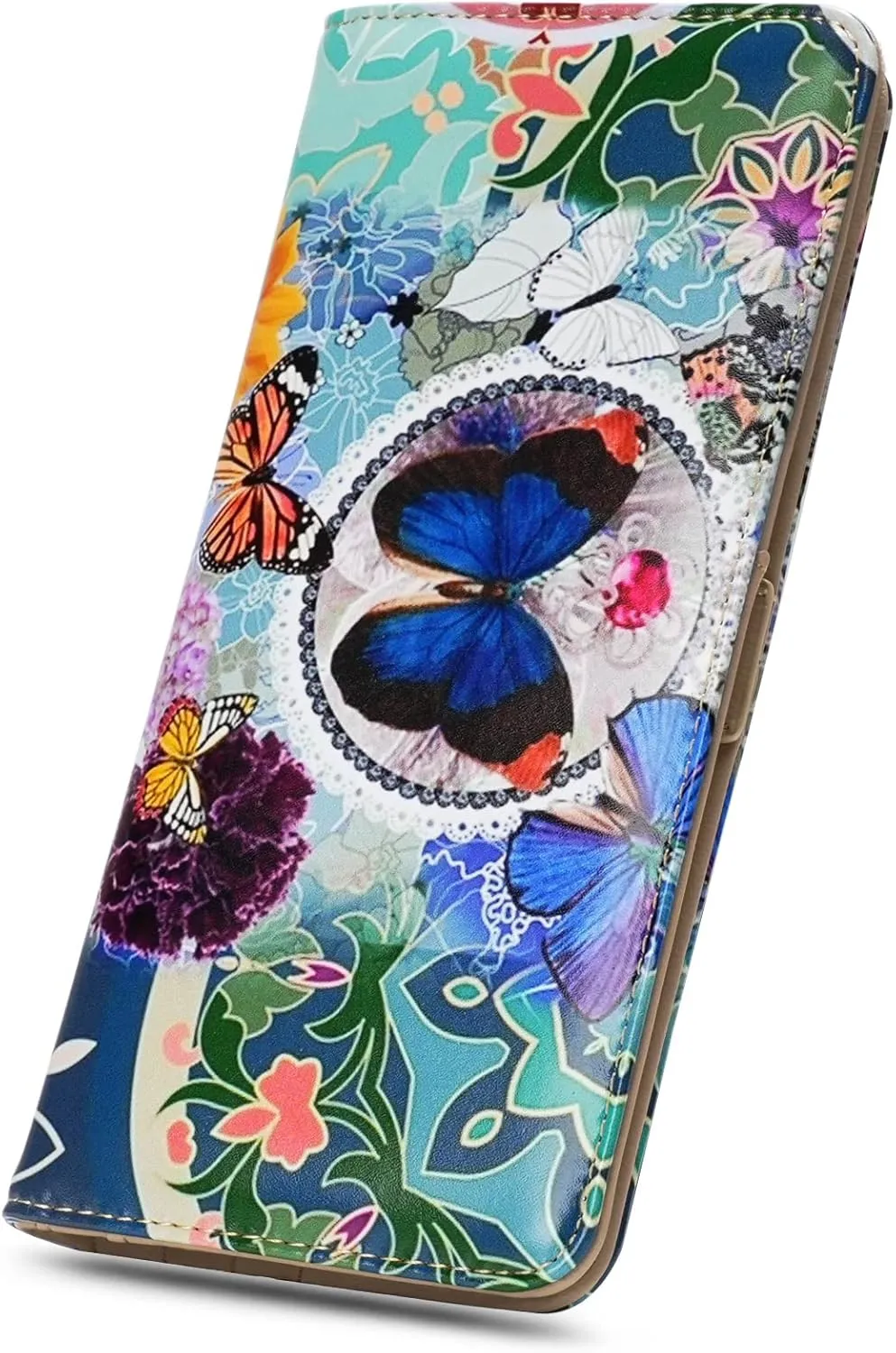 APHISON Wallet Women Ultra Slim Thin Leather Womens Wallet RFID Blocking Credit Card Holder Bifold Clutch Long Ladies Billfold