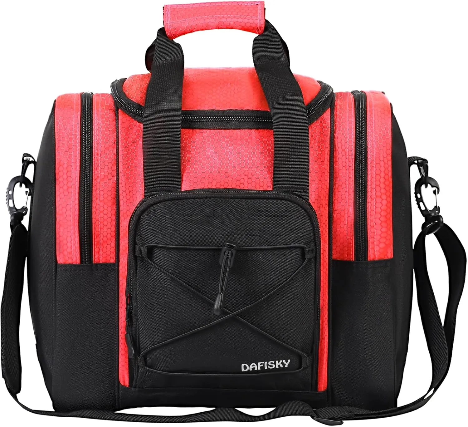 Bowling Ball Bag - Single Ball Tote with Padded Holder, Shoe Compartment and Strap
