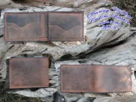 Buffalo leather wallet, Men's Leather wallet, Leather Bifold Wallet