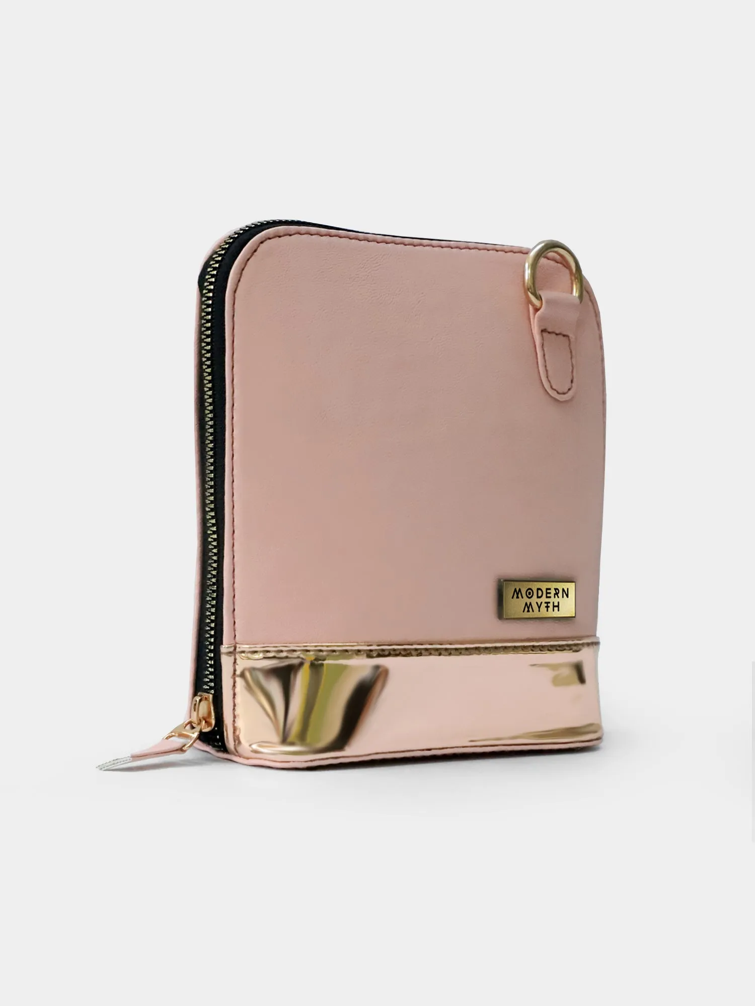 Caravan Powder Pink & Rosegold Crossbody Bag | Modern Myth