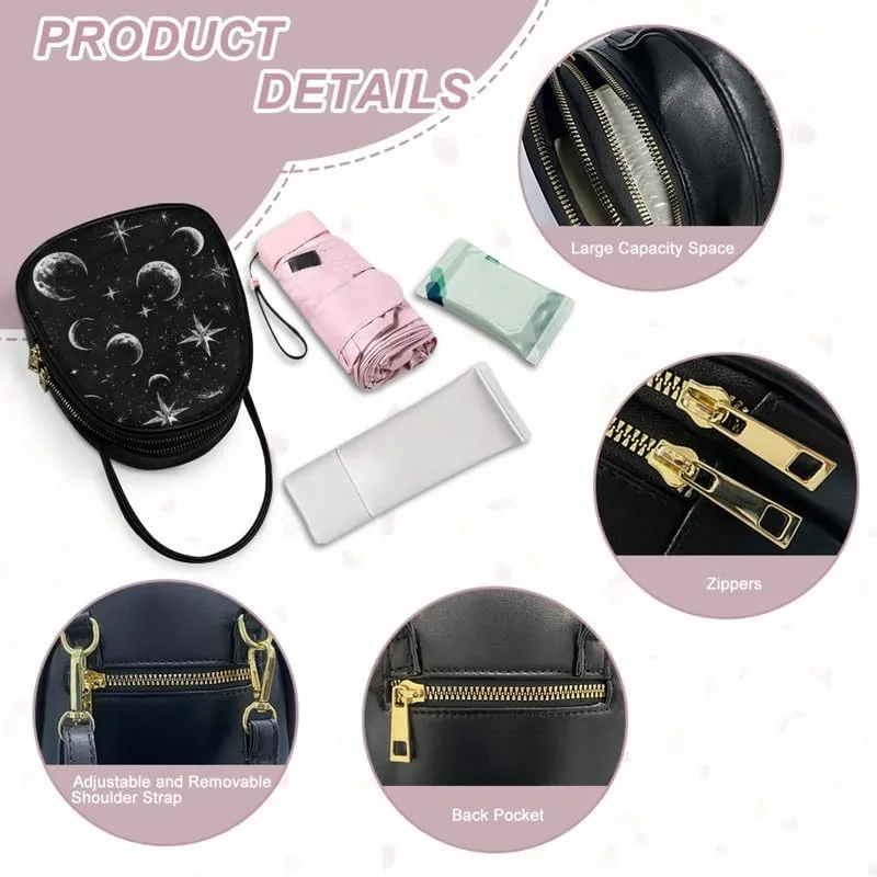 Cell Phone Purse Crossbody Bag for Women, Small Travel Purses Vegan PU Leather Top Handle Shoulder Handbag