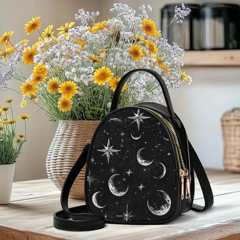 Cell Phone Purse Crossbody Bag for Women, Small Travel Purses Vegan PU Leather Top Handle Shoulder Handbag