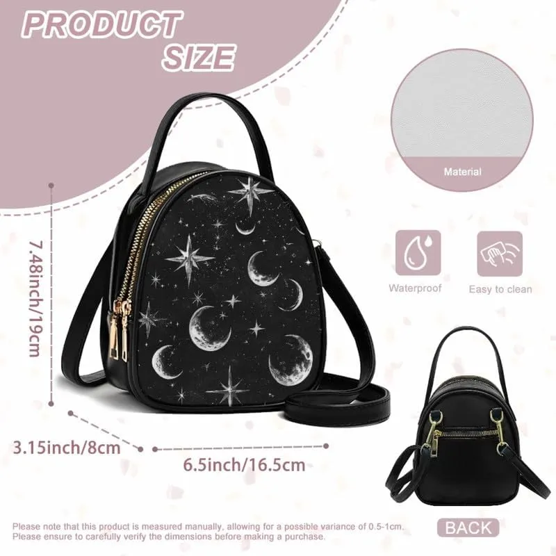 Cell Phone Purse Crossbody Bag for Women, Small Travel Purses Vegan PU Leather Top Handle Shoulder Handbag