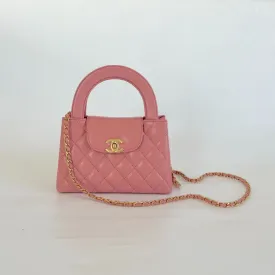 Chanel Pink Leather Kelly Shopping Bag