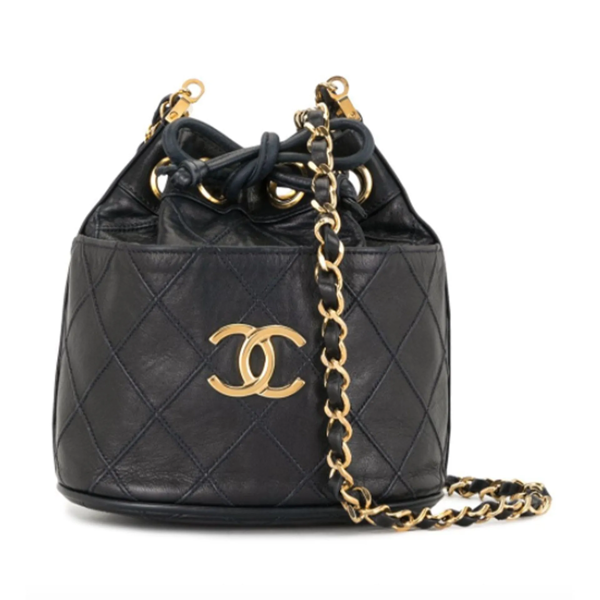 Chanel Vintage 80's Mini Drawstring Crossbody Bag