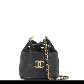 Chanel Vintage 80's Mini Drawstring Crossbody Bag