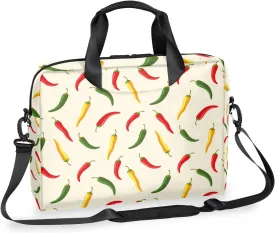 Chili Pepper 14 15 15.6 inch Laptop Briefcase Shoulder Bag Food Waterproof Travel Laptop Sleeve Case Work Computer Cover Carrying Bag
