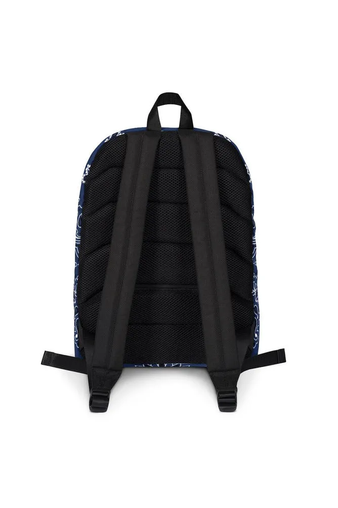 Classic Blue Bandana Backpack