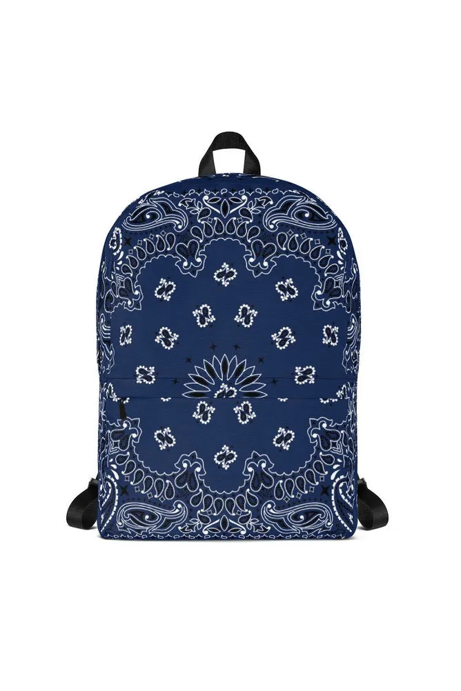 Classic Blue Bandana Backpack