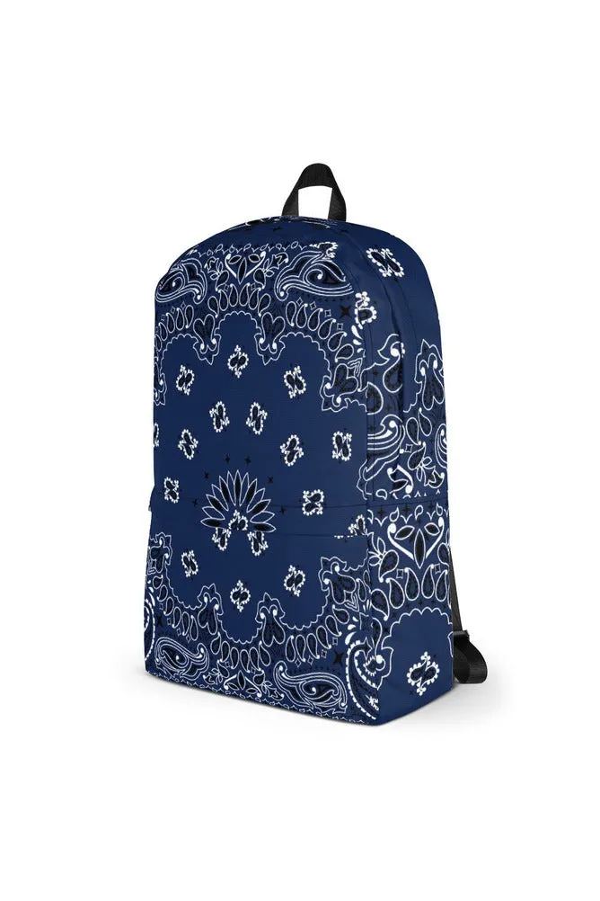 Classic Blue Bandana Backpack