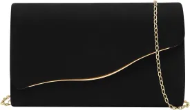 Clutch Purses for Women Evening Bag Faux Suede Formal Party Wedding Cocktail Prom