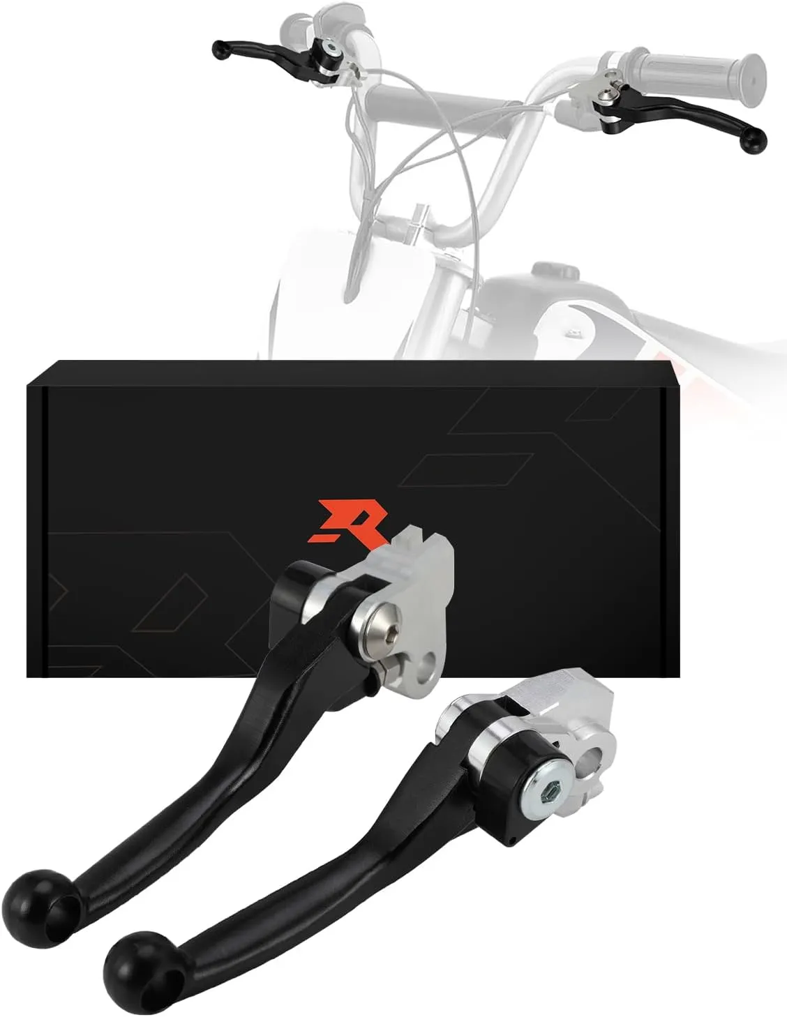Dirt Bike Foldable Clutch Brake Levers,Forged Pivot Handle Clutch Breakaway Lever for Dirtbike CRF250R 07-25/CRF450R 07-20/CRF250RX 19-25/CRF450RX 17-20/CRF450RWE 19-Black