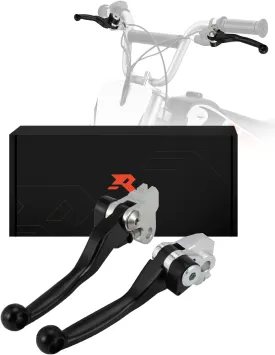 Dirt Bike Foldable Clutch Brake Levers,Forged Pivot Handle Clutch Breakaway Lever for Dirtbike CRF250R 07-25/CRF450R 07-20/CRF250RX 19-25/CRF450RX 17-20/CRF450RWE 19-Black