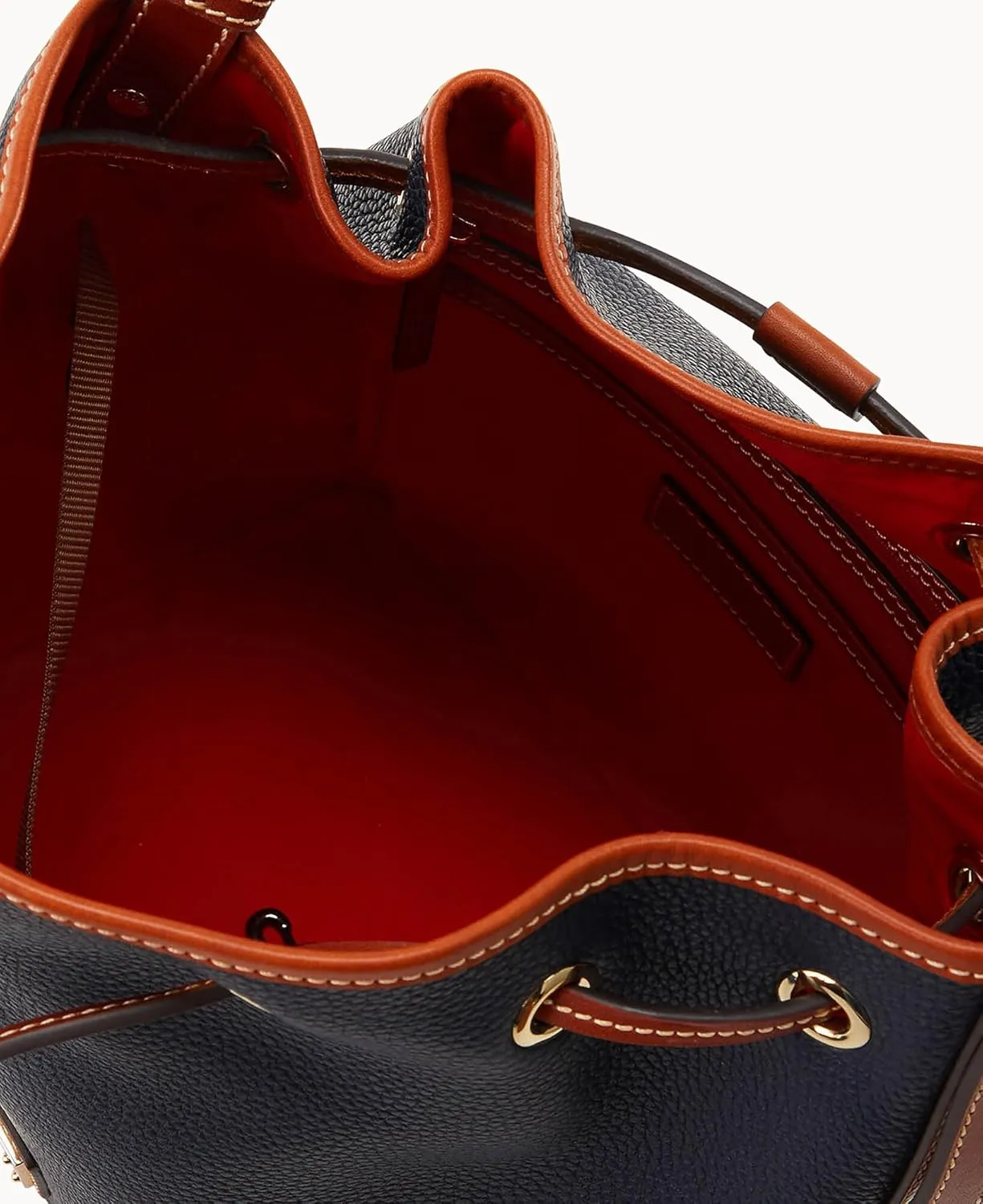 Dooney & Bourke Shoulder Bags, Pebble Grain Drawstring Leather Bucket Bags for Women