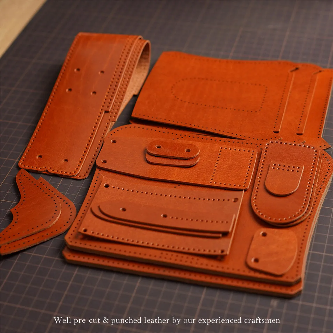 Full Grian Leather Chinese Style Doctor Bag DIY Kits