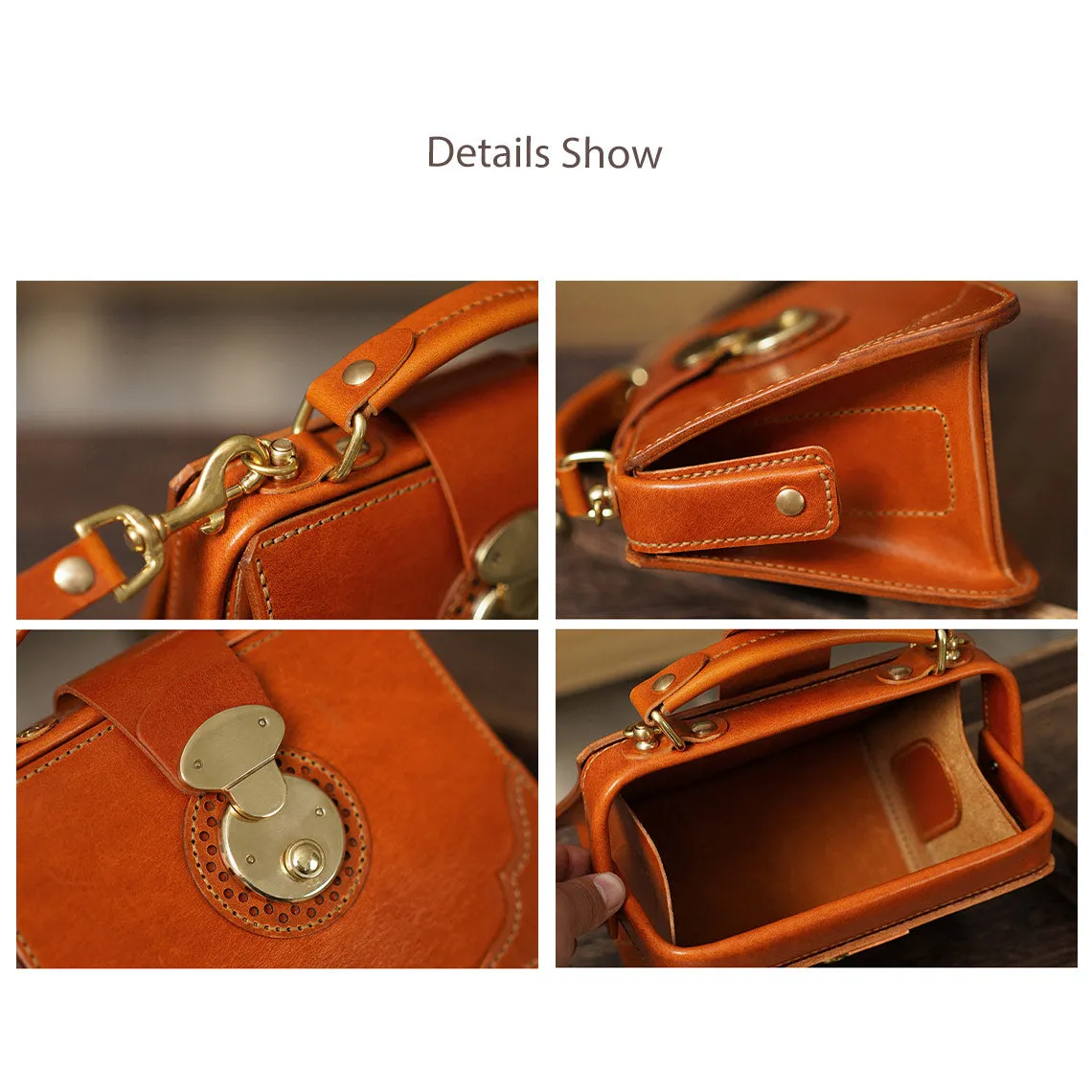 Full Grian Leather Chinese Style Doctor Bag DIY Kits