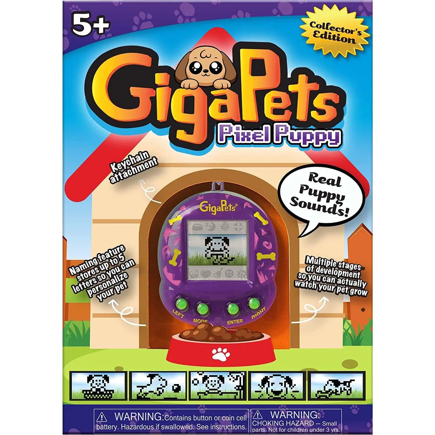 Giga Pets Collector’s Edition Nostalgic 90s Toy, 3D Pet Puppy