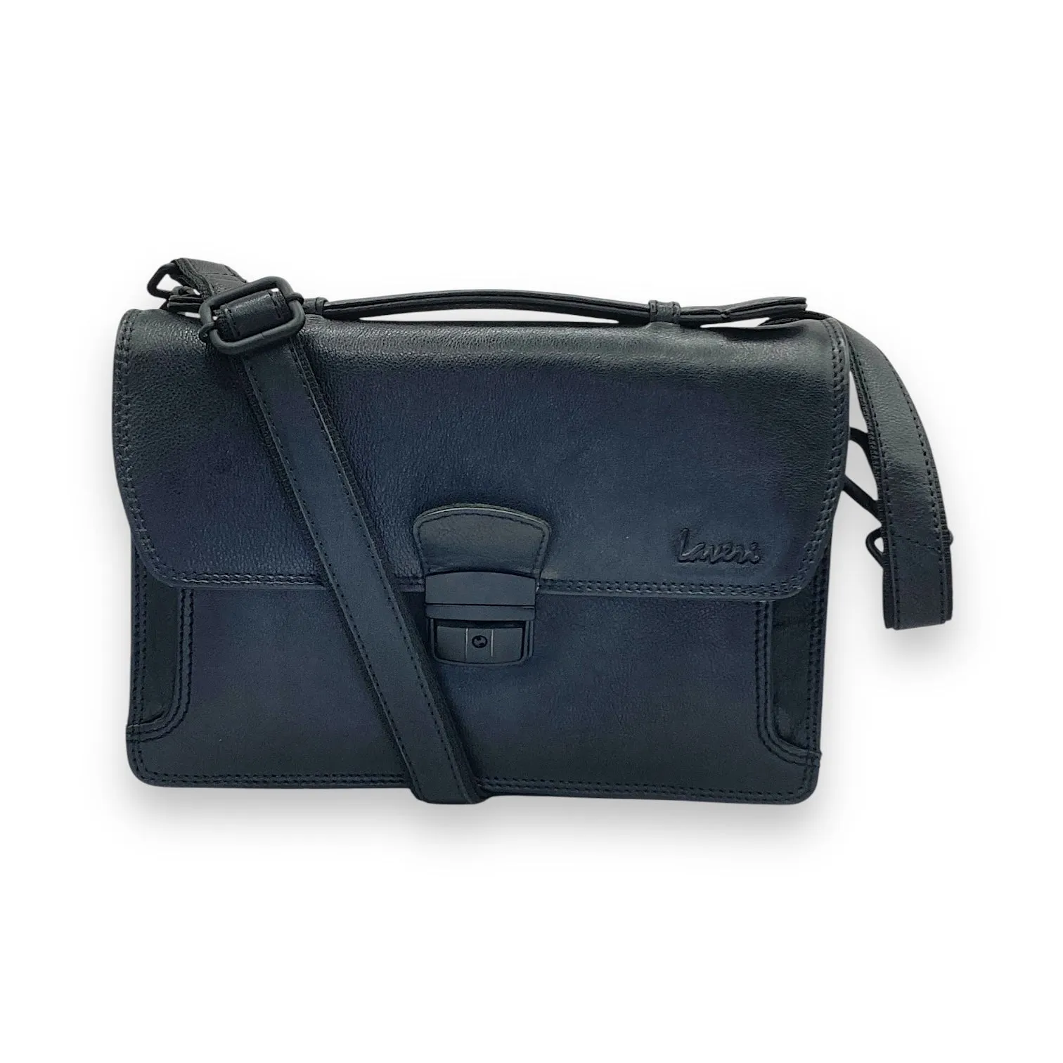 Hand Pouch, Wash Bag, Toiletry, Genuine Leather # 2173BH