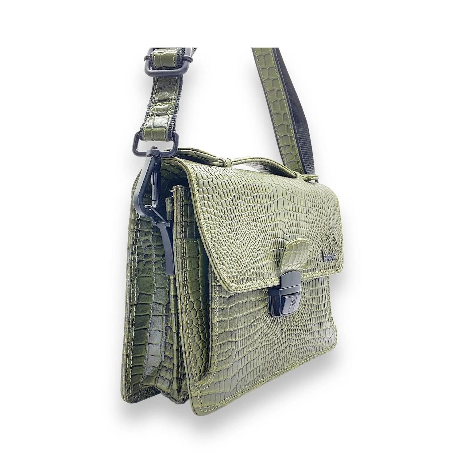 Hand Pouch, Wash Bag, Toiletry, Genuine Leather # 2173BH