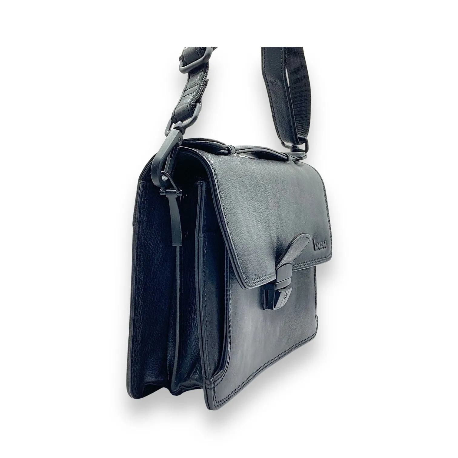 Hand Pouch, Wash Bag, Toiletry, Genuine Leather # 2173BH