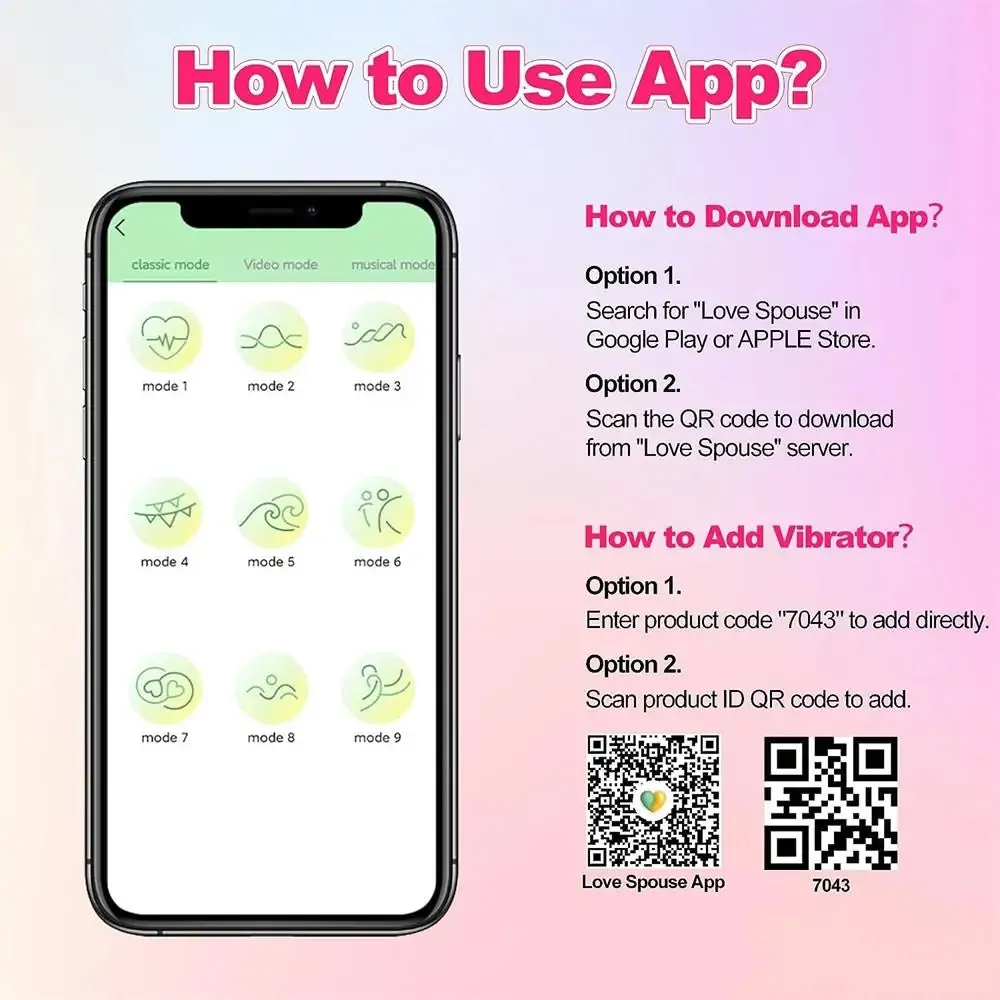 Jive 2 - APP Remote Control Egg Vibrator with 10 Vibrating Modes