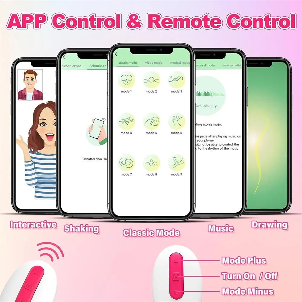 Jive 2 - APP Remote Control Egg Vibrator with 10 Vibrating Modes