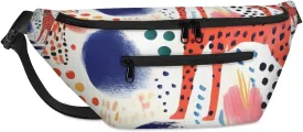 Leopard Spots Sling Bag Crossbody Backpack Chest Daypack for Women Sport Travel Hiking Casual Bag Multipurpose Waist Pack With Zipper Closure Adjustable Strap Shoulder Bag