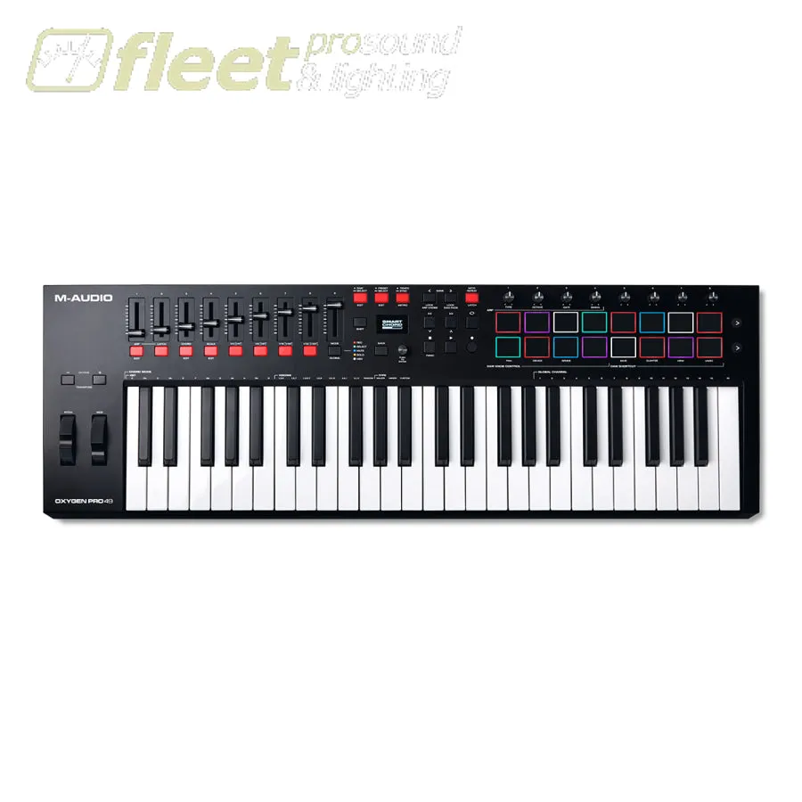 M-Audio Oxygen Pro 49 49-key USB powered MIDI controller with Smart Controls and Auto-mapping