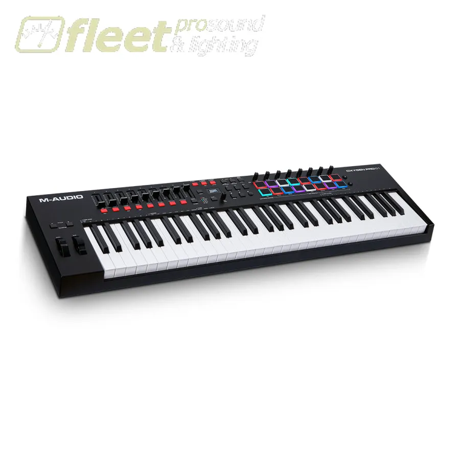 M-Audio Oxygen Pro 61 61-key USB powered MIDI controller with Smart Controls and Auto-mapping