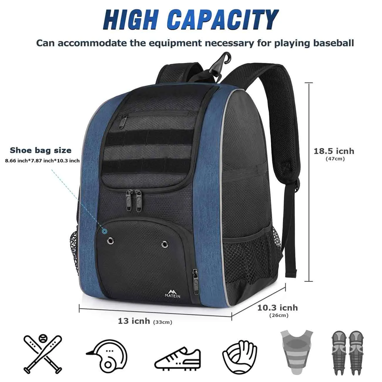Matein Softball Backpack
