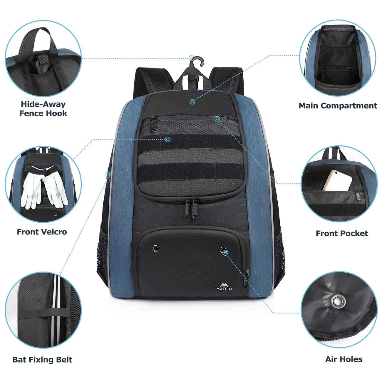 Matein Softball Backpack