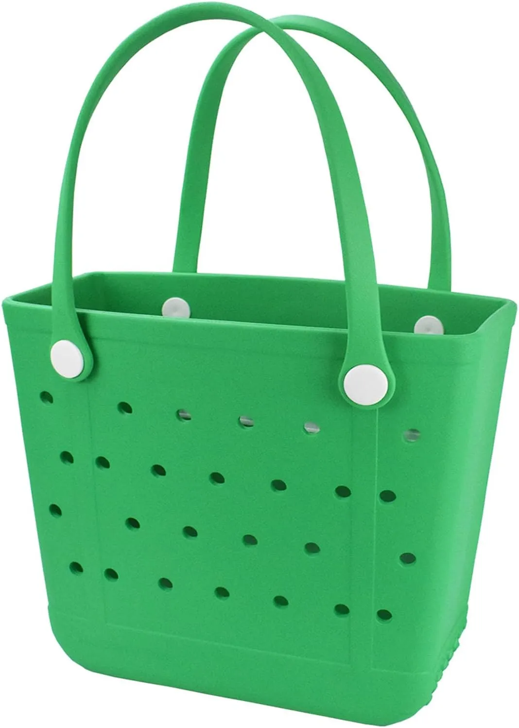 Medium Beach Bag, Waterproof Rubber Beach Bag, Washable Open Tote Bag Durable Tote Travel Bags for Outdoor Sport