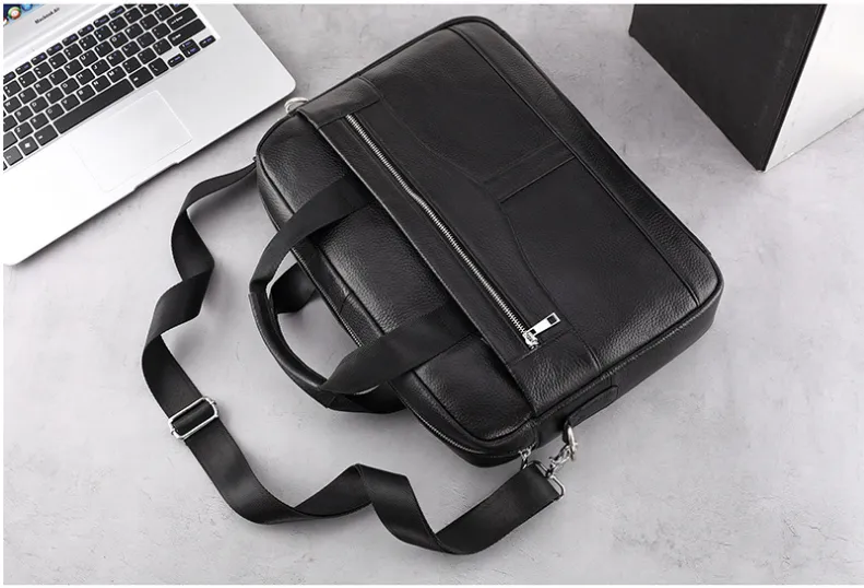 Men’s Leather Crossbody Bag Briefcase