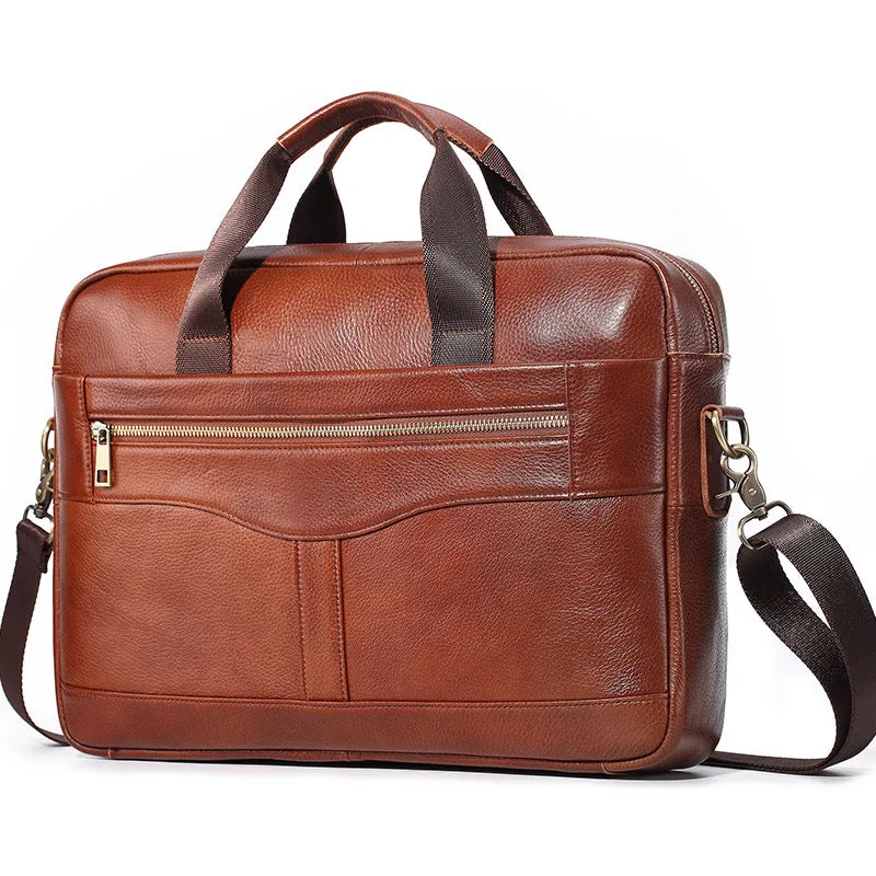 Men’s Leather Crossbody Bag Briefcase