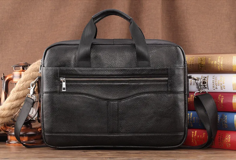 Men’s Leather Crossbody Bag Briefcase