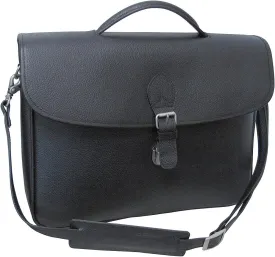 Montana Leather Executive Briefcase - Black (#2495-0)