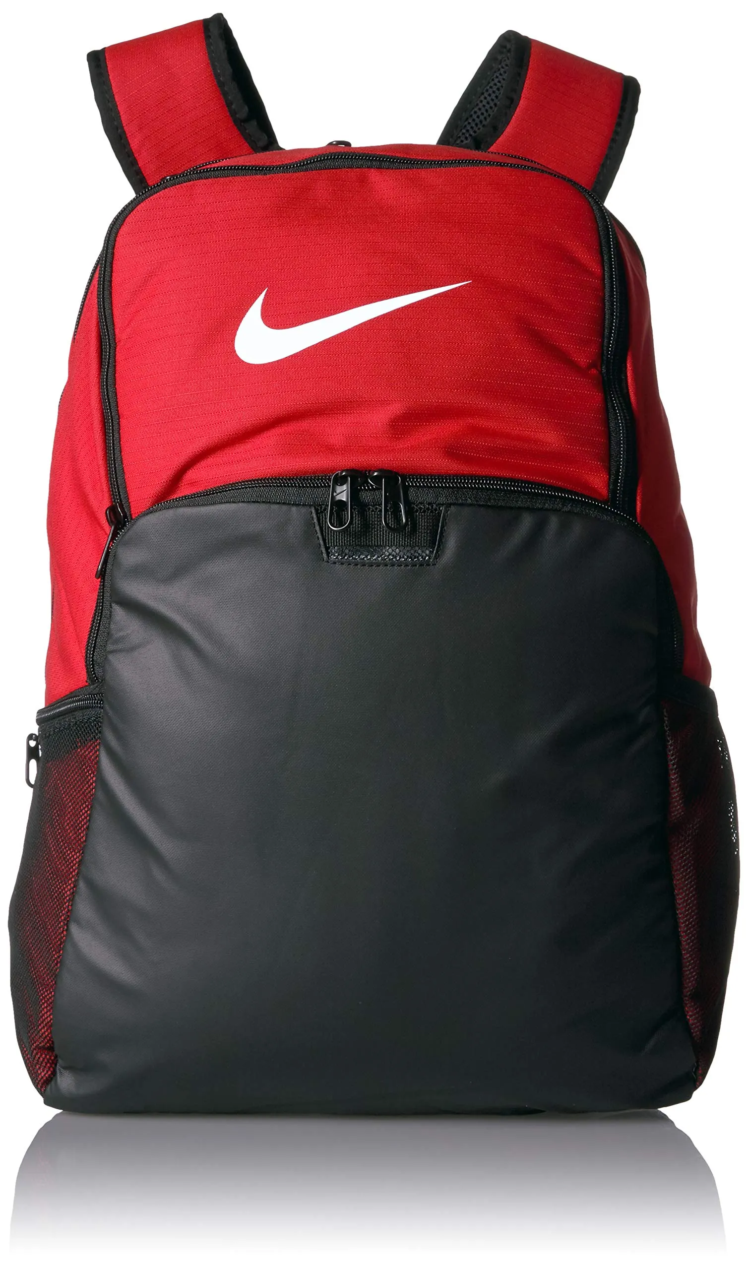 NIKE Brasilia XLarge Backpack 9.0, University Red/Black/White, Misc