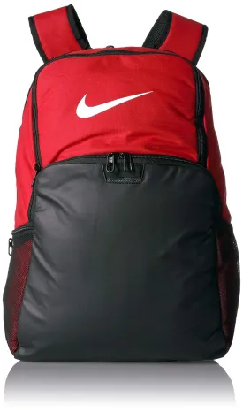 NIKE Brasilia XLarge Backpack 9.0, University Red/Black/White, Misc