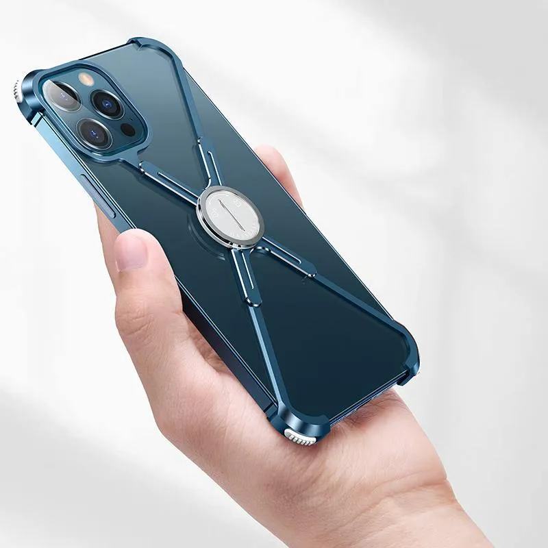 Oatsbasf Aviation X Frame Magnetic Rotating Ring Stand Air Cushion Case Cover