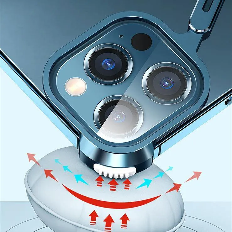 Oatsbasf Aviation X Frame Magnetic Rotating Ring Stand Air Cushion Case Cover