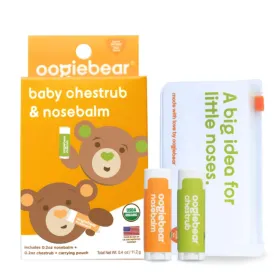 Organic Mini Nosebalm and Chestrub Baby Care Kit