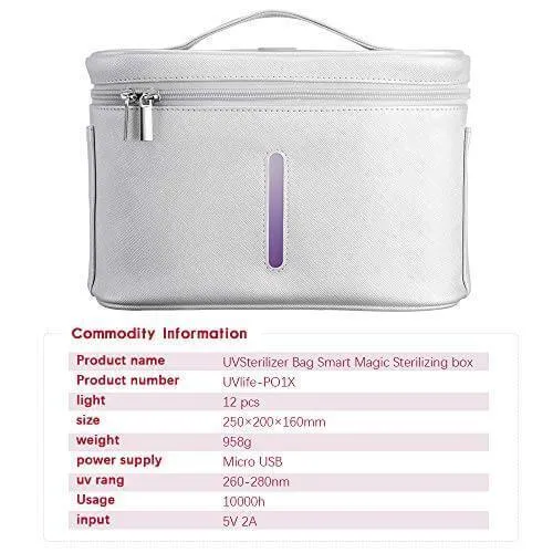 Portable LED UV Disinfection Bag