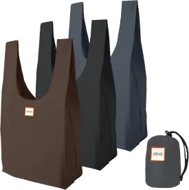 Reusable Shopping Bags, Versatile Grocery Totes, 26' x 12.5', Set of 3, Galaxy