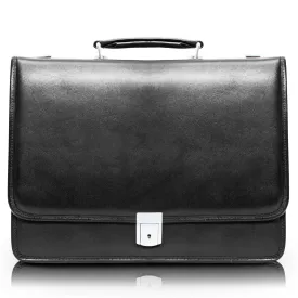 RIVER NORTH | 15” Leather Triple-Compartment Laptop Briefcase