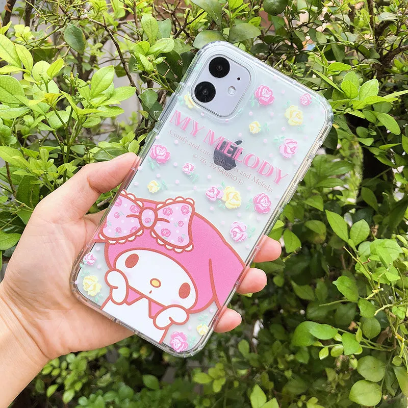 Sanrio Hello Kitty & My Melody & Little Twin Stars Shockproof Air Bag Soft Back Case Cover