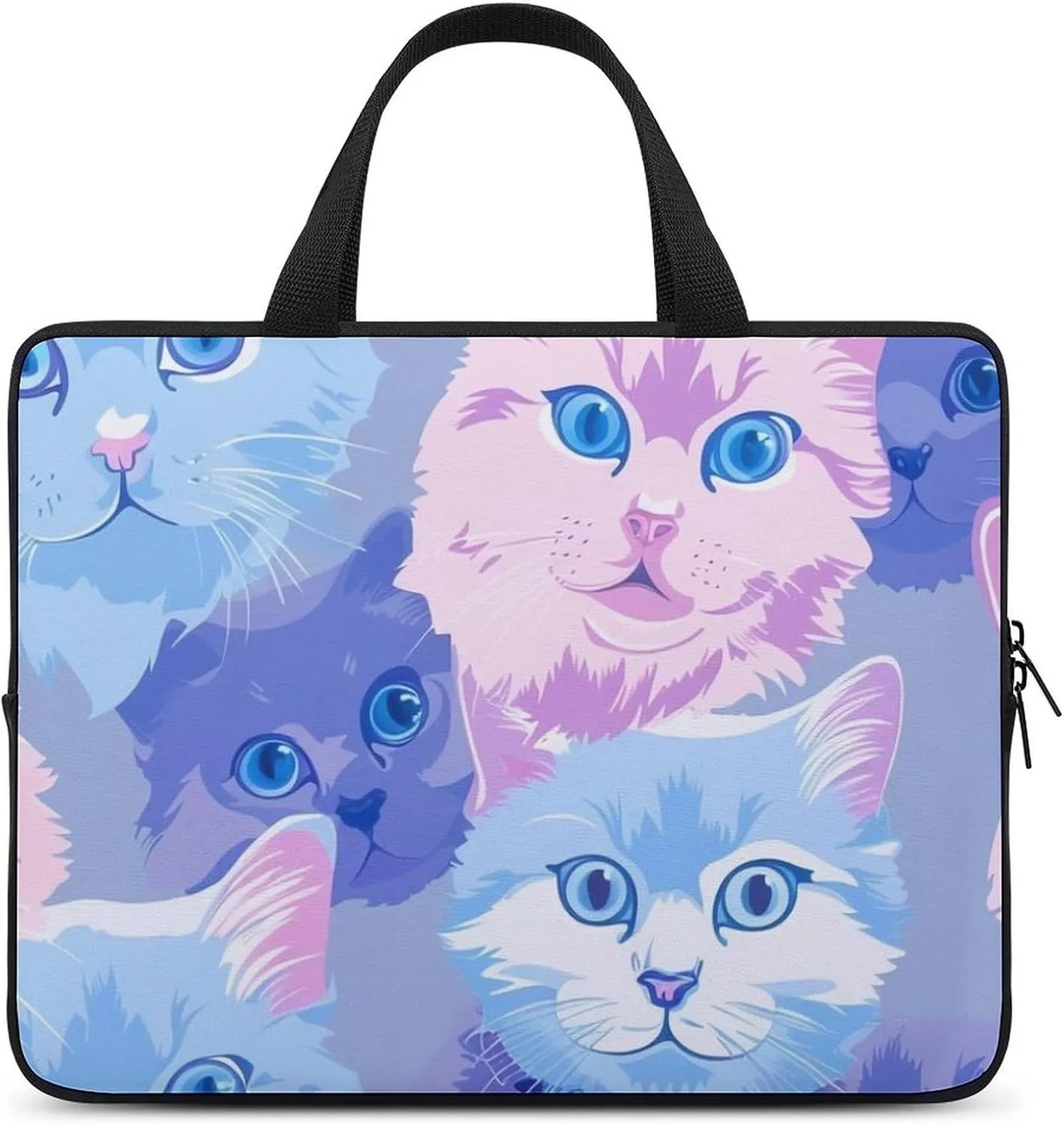 Santa Claus Pattern Messenger Bag Case Sleeve for Laptop Briefcase