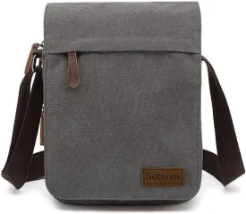 Sechunk Vintage Canvas Messenger Cross body bag Shoulder bag