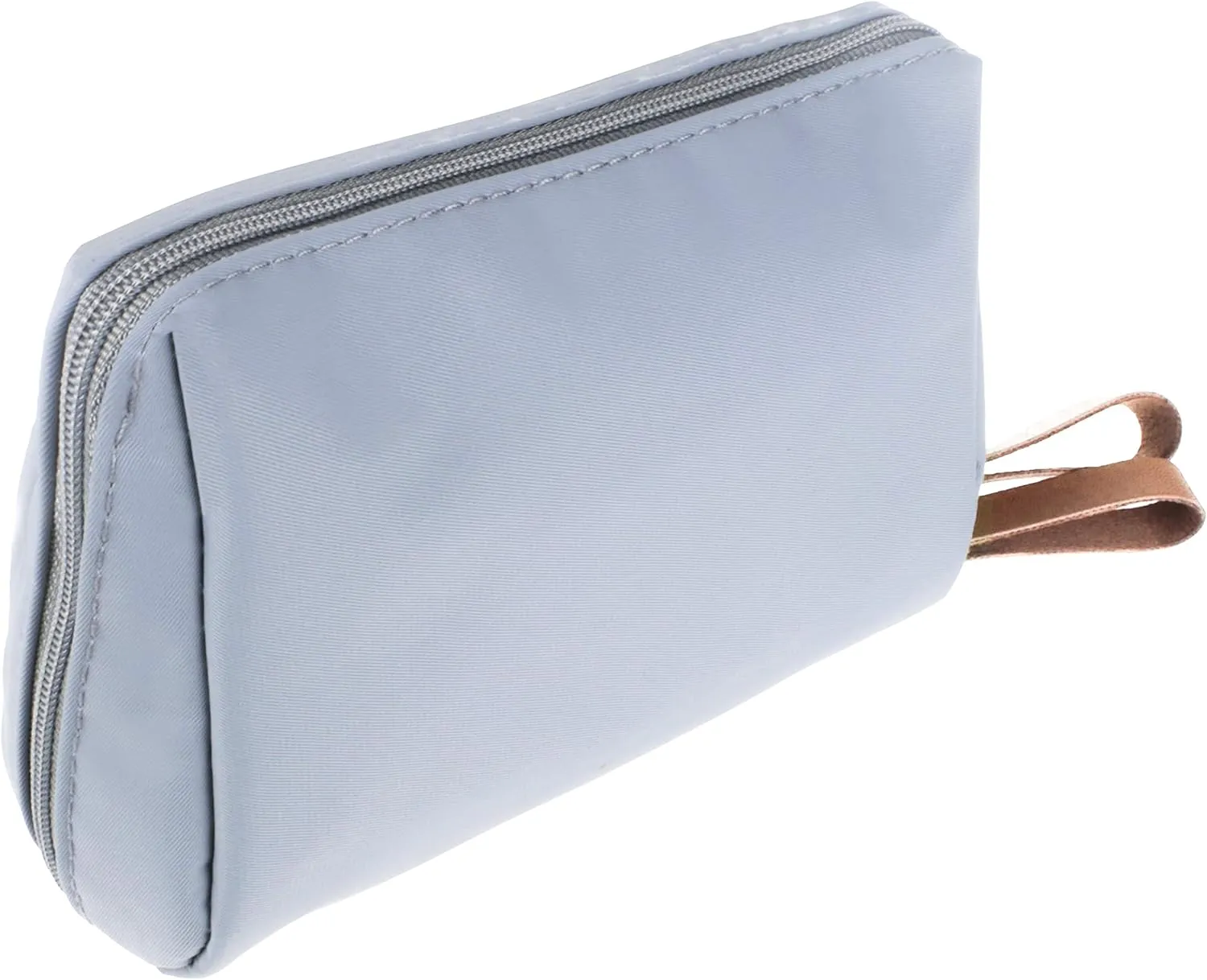 Small Makeup Bag for Purse Portable Waterproof Cosmetic Bag Travel Makeup Pouch for Women (Grey, Square)