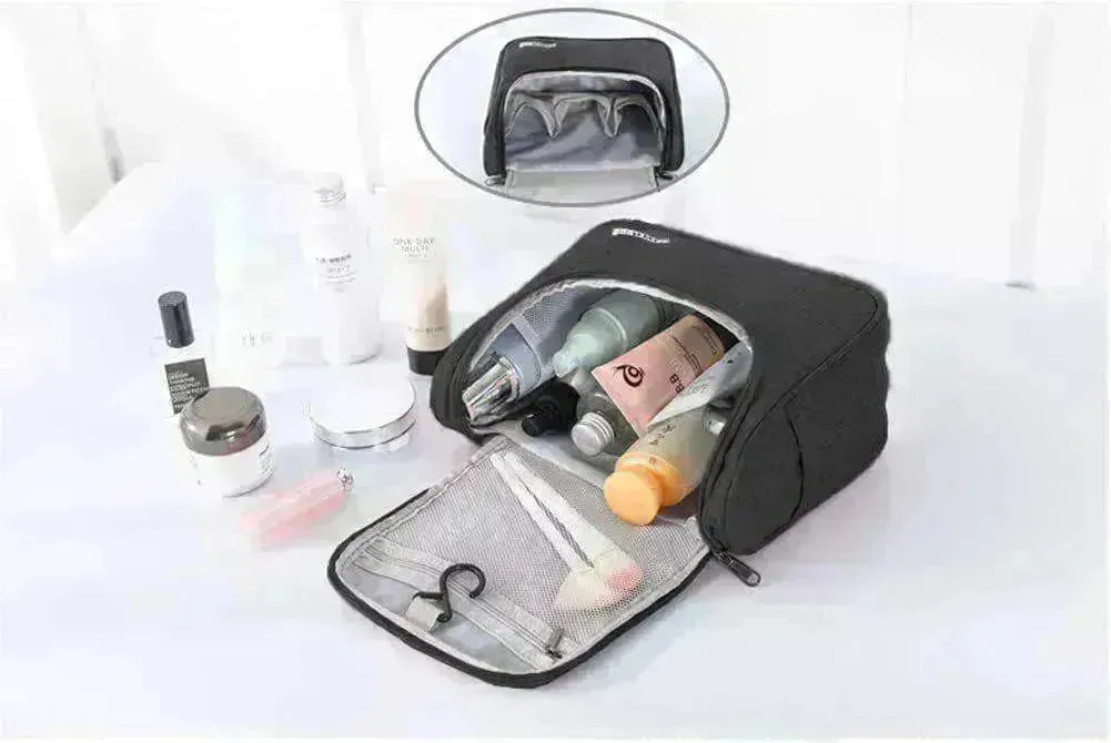 Toiletry Bag: Men Women Makeup Shave Organizer